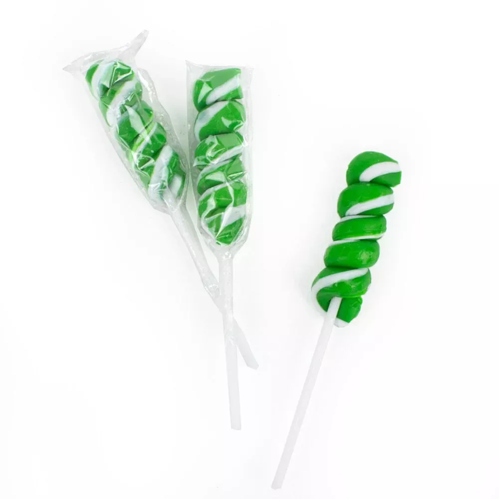 Green Twisty Pops - Green Apple