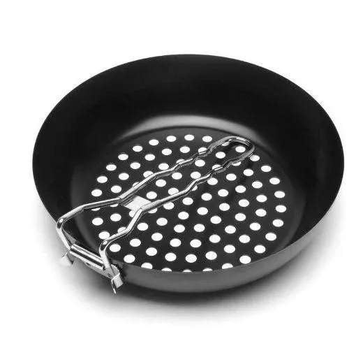 Grilling Wok with Folding Handle
