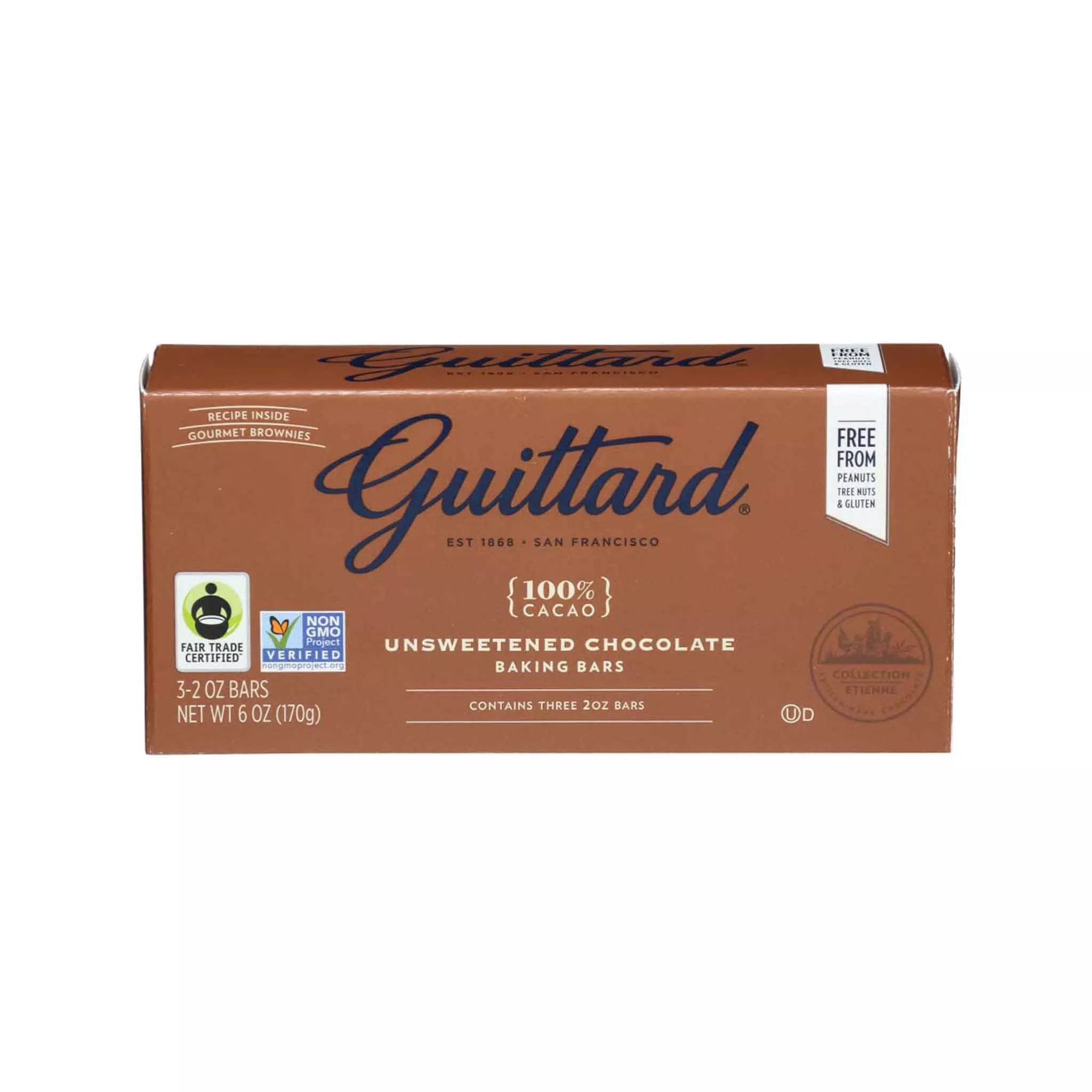 GUITTARD100% UNSWEETENED CHOCOLATE 6oz