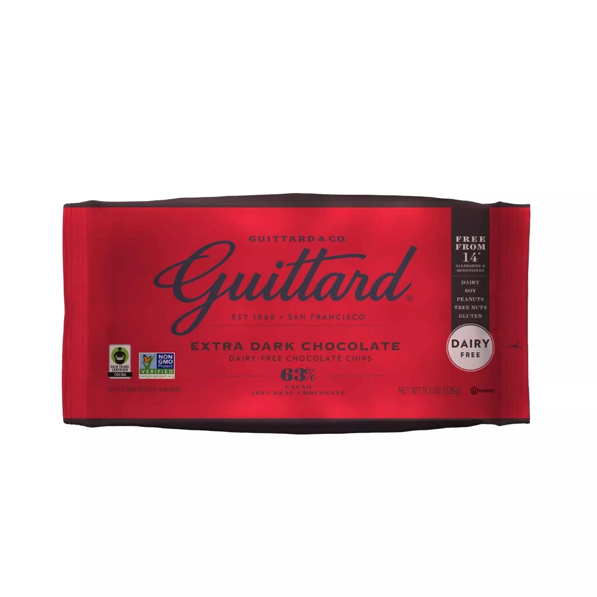 GUITTARD63% EXTRA DARK CHOCOLATE BAKING CHIPS 326g