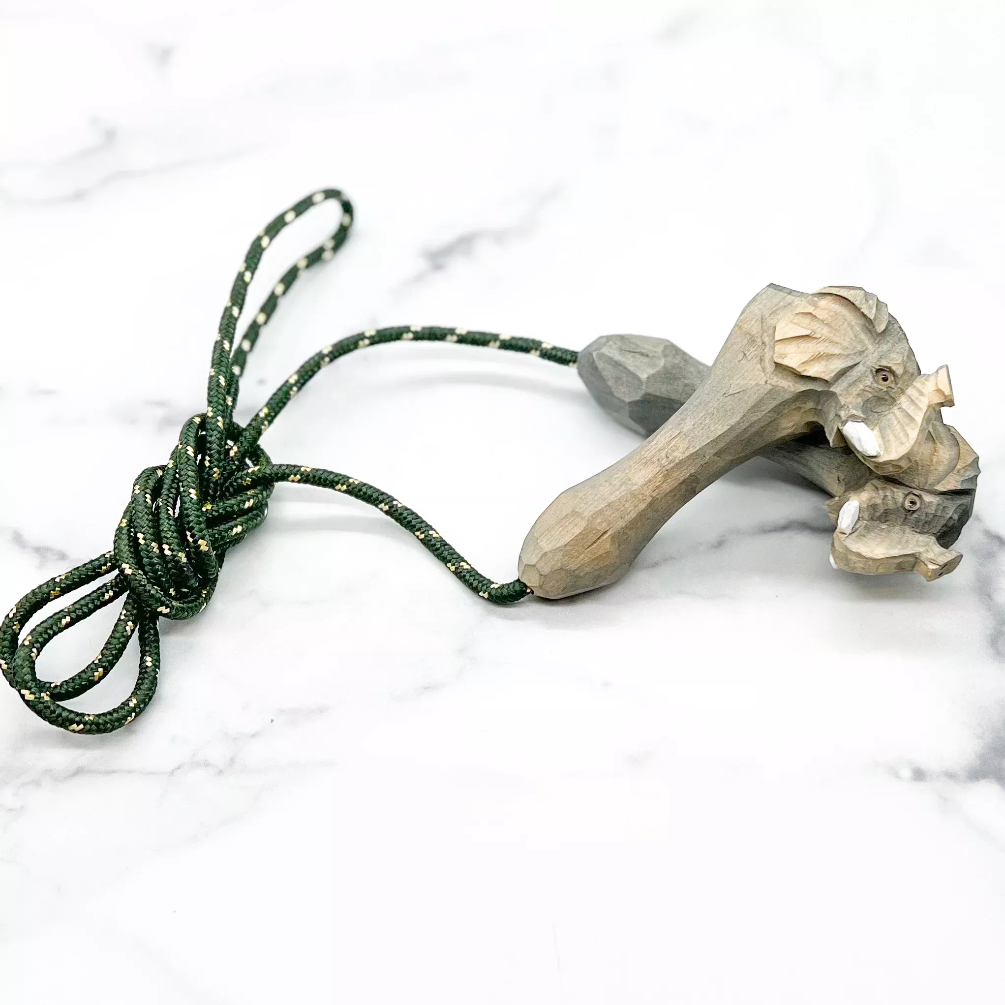 Hand Carved Elephant Jump Rope