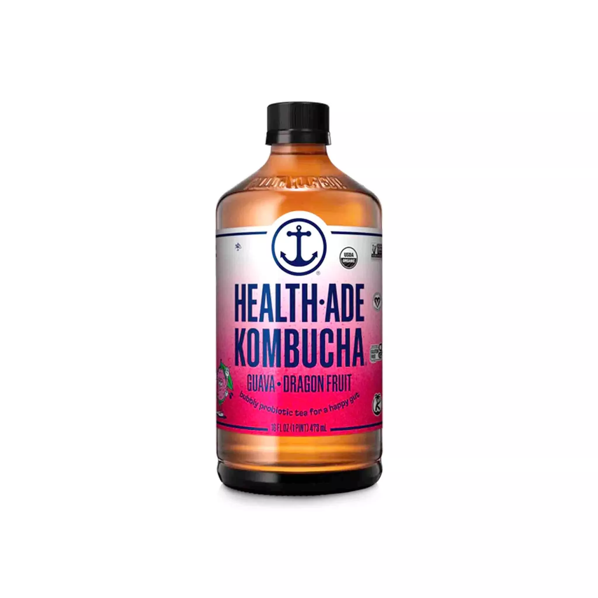 HEALTH ADE KOMBUCHA GUAVA DRAGONFRUIT 16oz