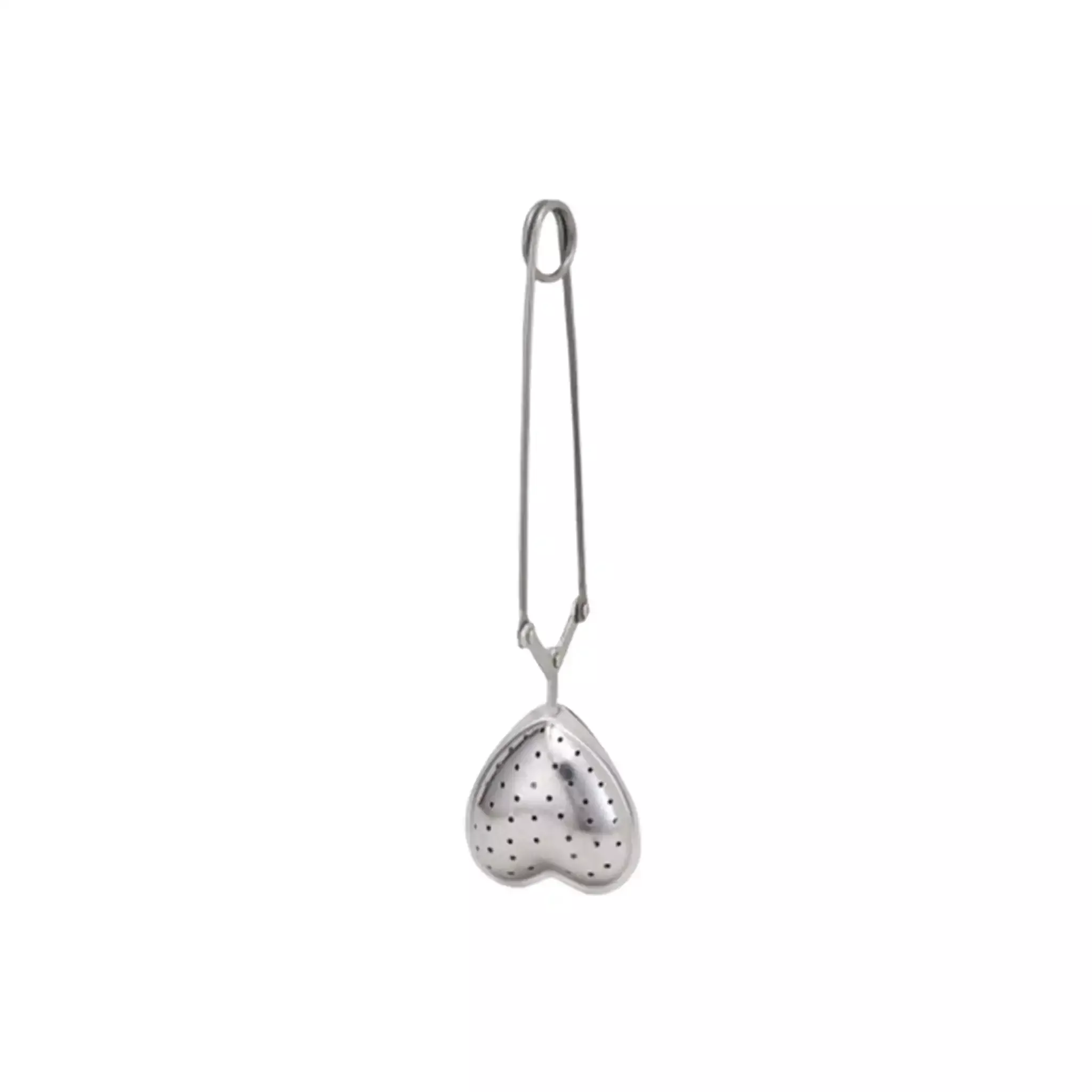 HIC TEA INFUSER SNAP HEART STAINLESS