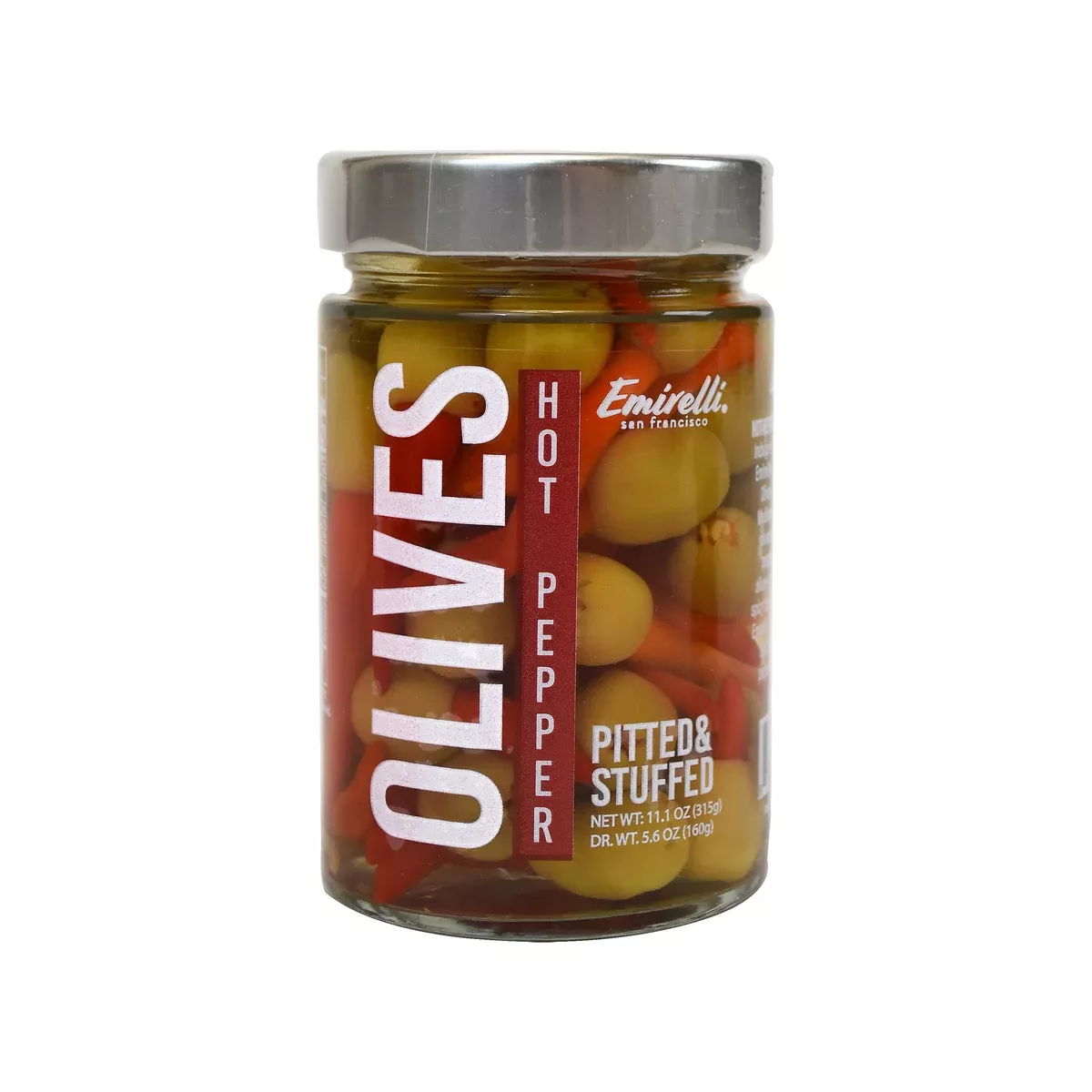 Hot Pepper Stuffed Green Olives