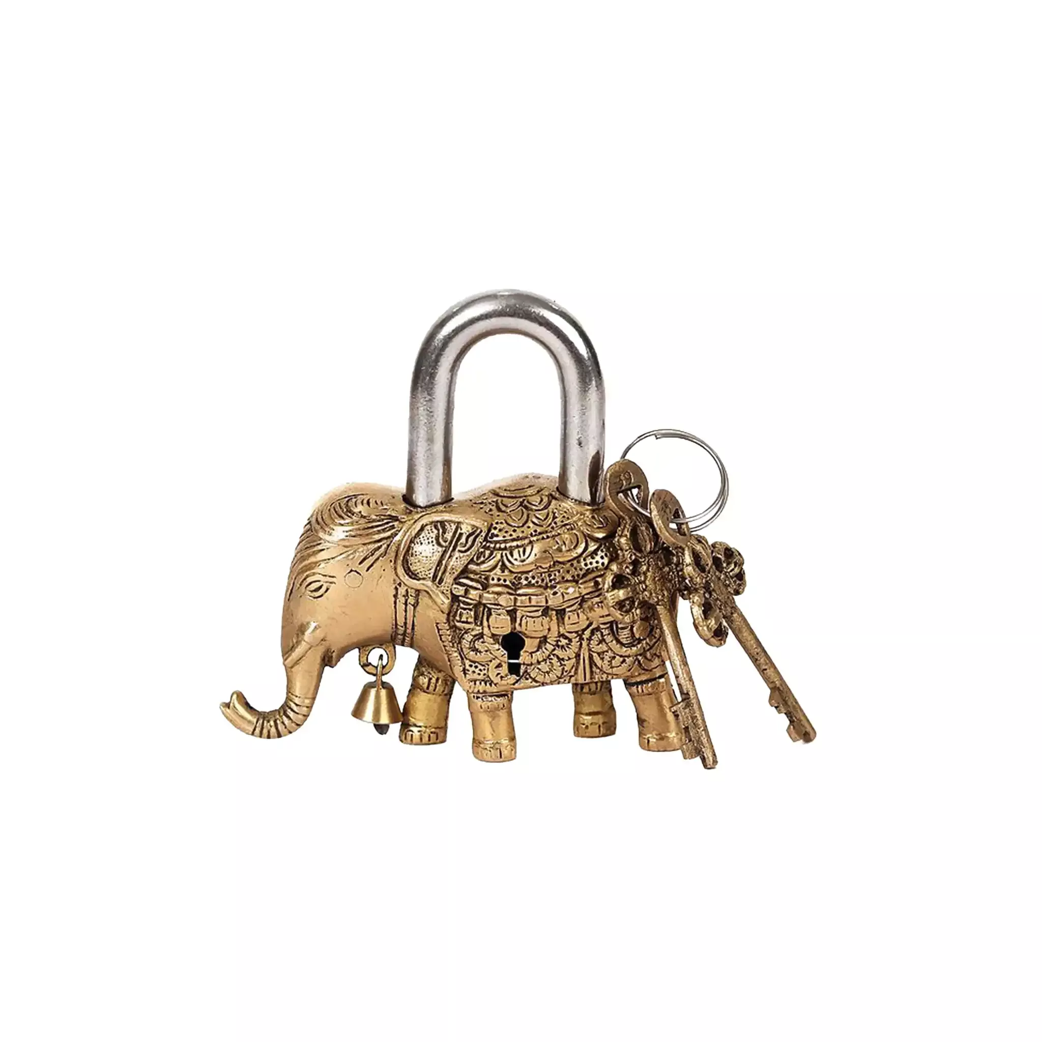 INDUS DESIGN ELEPHANT SHAPED LOCK WITH 2 KEYS