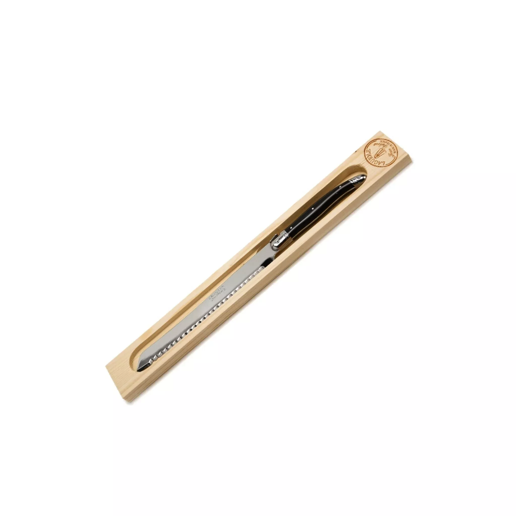 JEAN DUBOST LAGUIOLE BREAD KNIFE IN BLACK