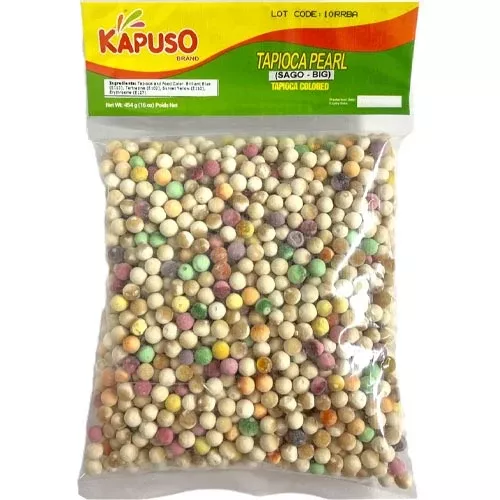Kapuso -Tapioca Pearl (Colored) - SAGO - BIG - 16 OZ