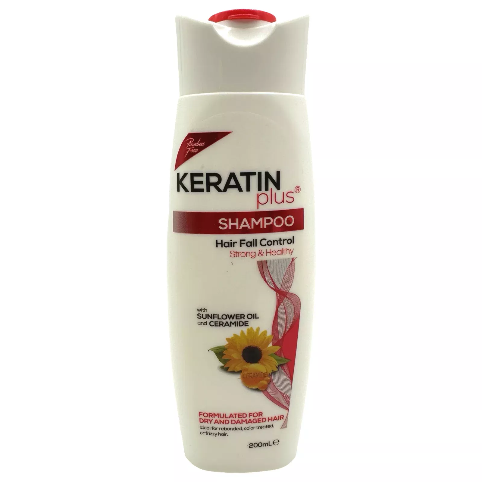 Keratin Plus - Hair Fall Control Shampoo (RED) - 200 ML
