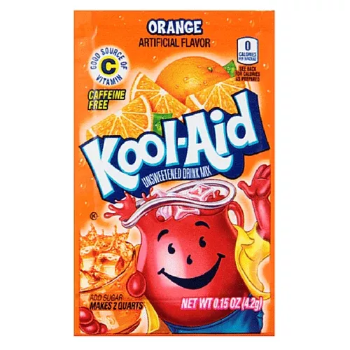 Kool-Aid Unsweetened 2qt - Orange X 48 Units