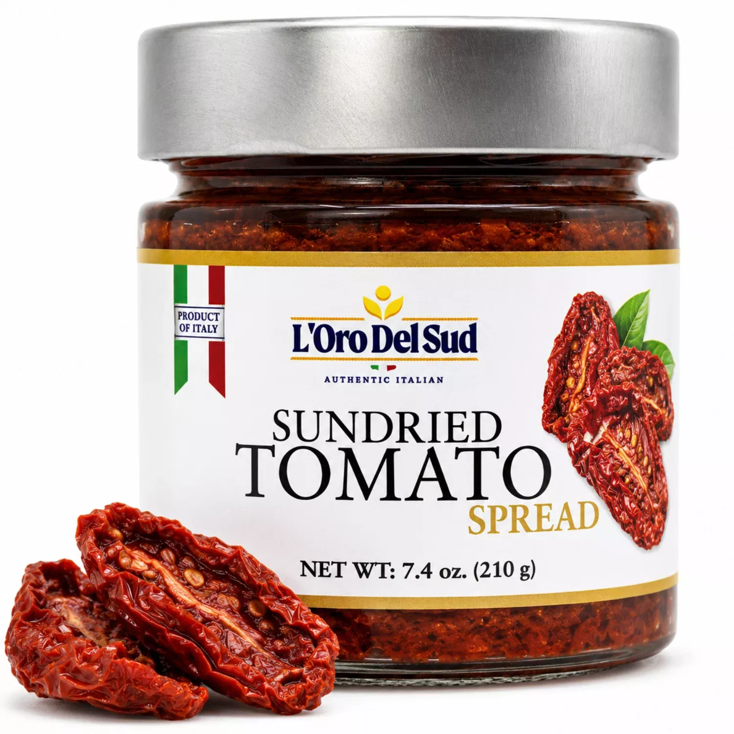 L'Oro Del Sud Sun Dried Tomato Spread with Herbs 7.4 oz