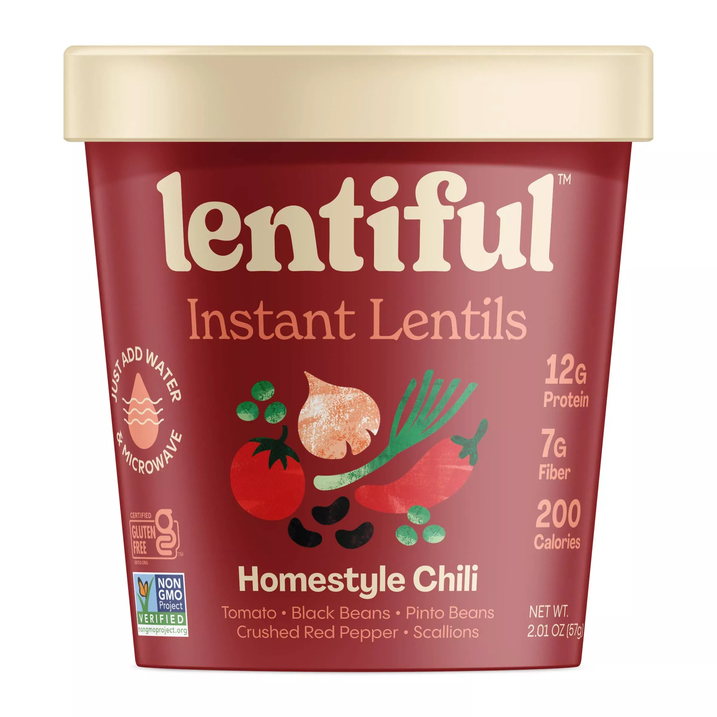 Lentiful - Homestyle Chili Instant Lentils