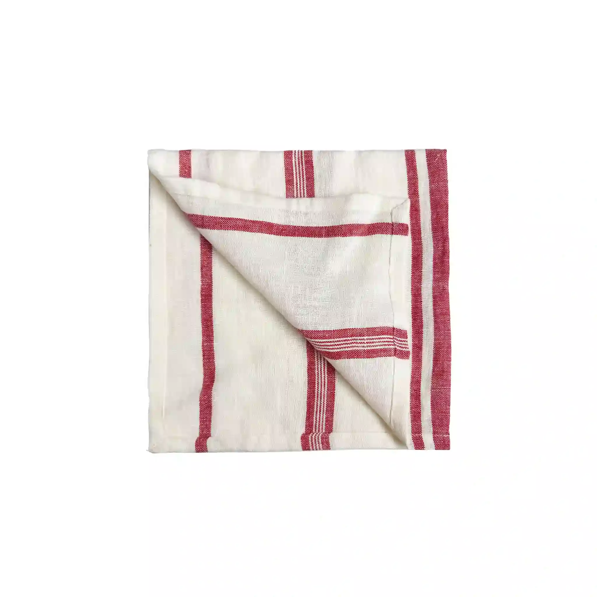LIVE LINEN DENISE NAPKIN STRIPED - RED