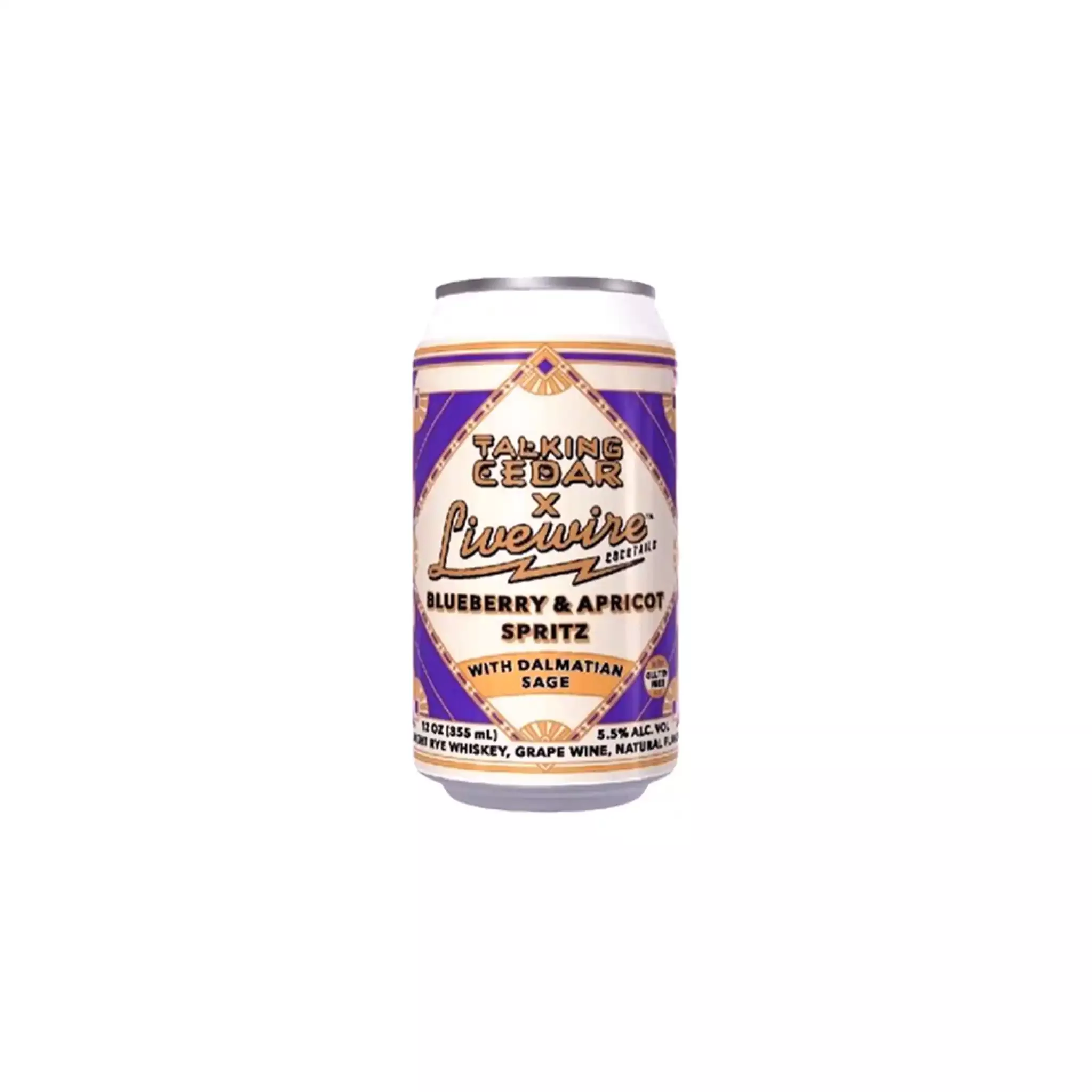 LIVEWIRE BLUEBERRY APRICOT SPRITZ 12oz