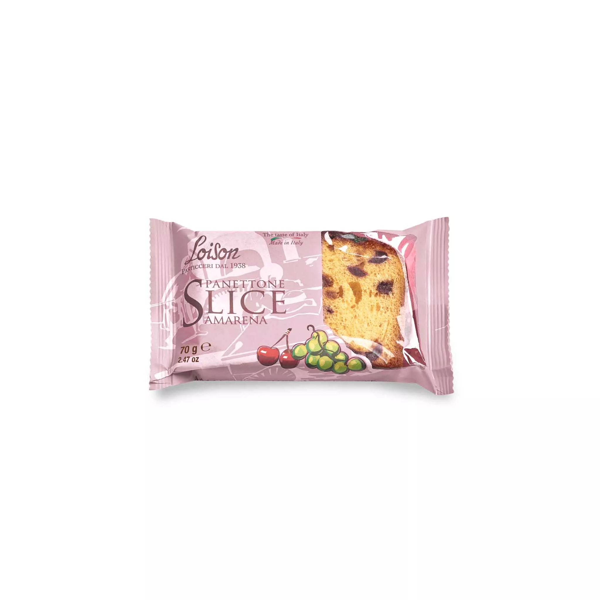 LOISON CHERRY PANETTONE SLICE 70g