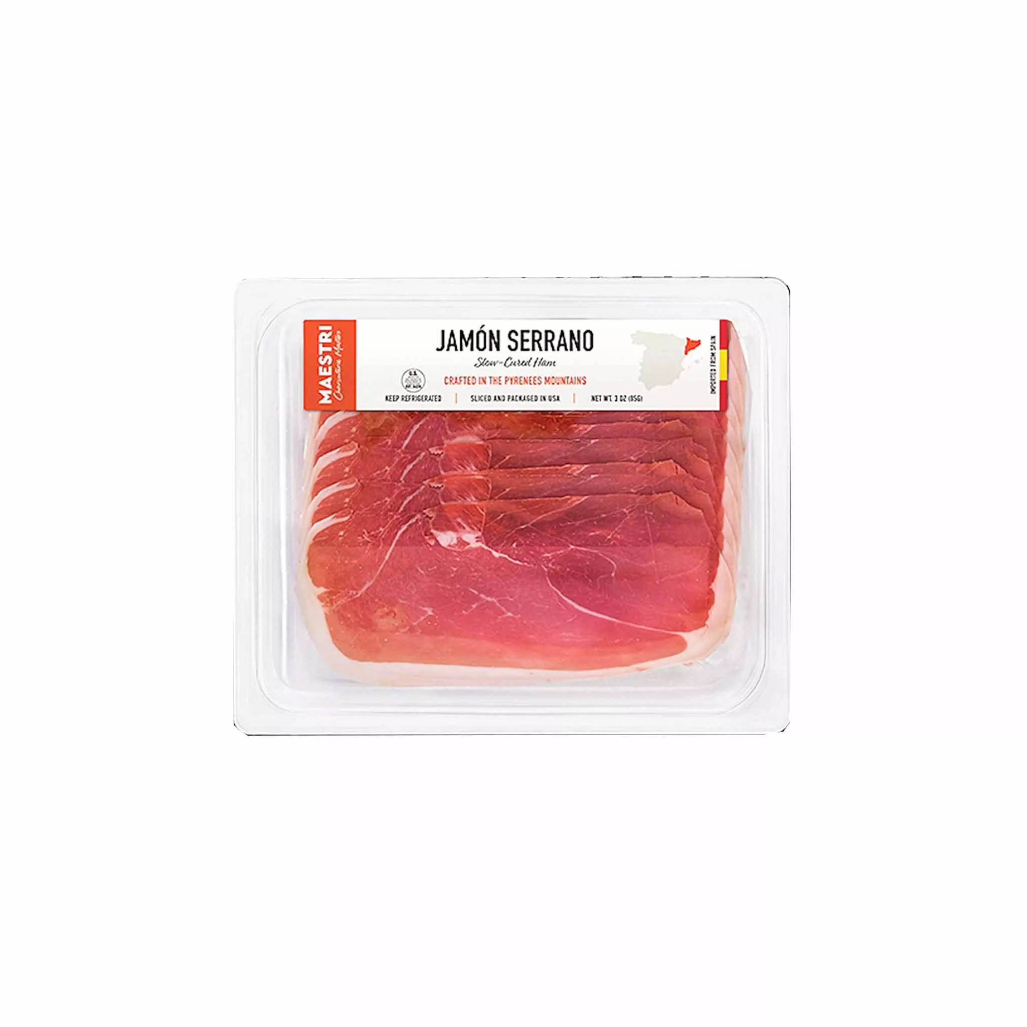 MAESTRI SLICED JAMON SERRANO 3oz
