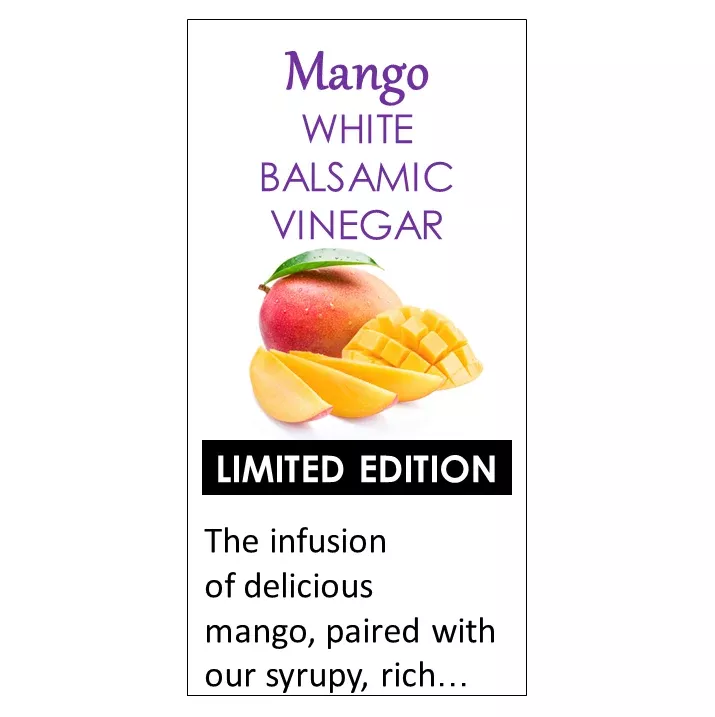 Mango WHITE Balsamic Vinegar (Oak Aged)