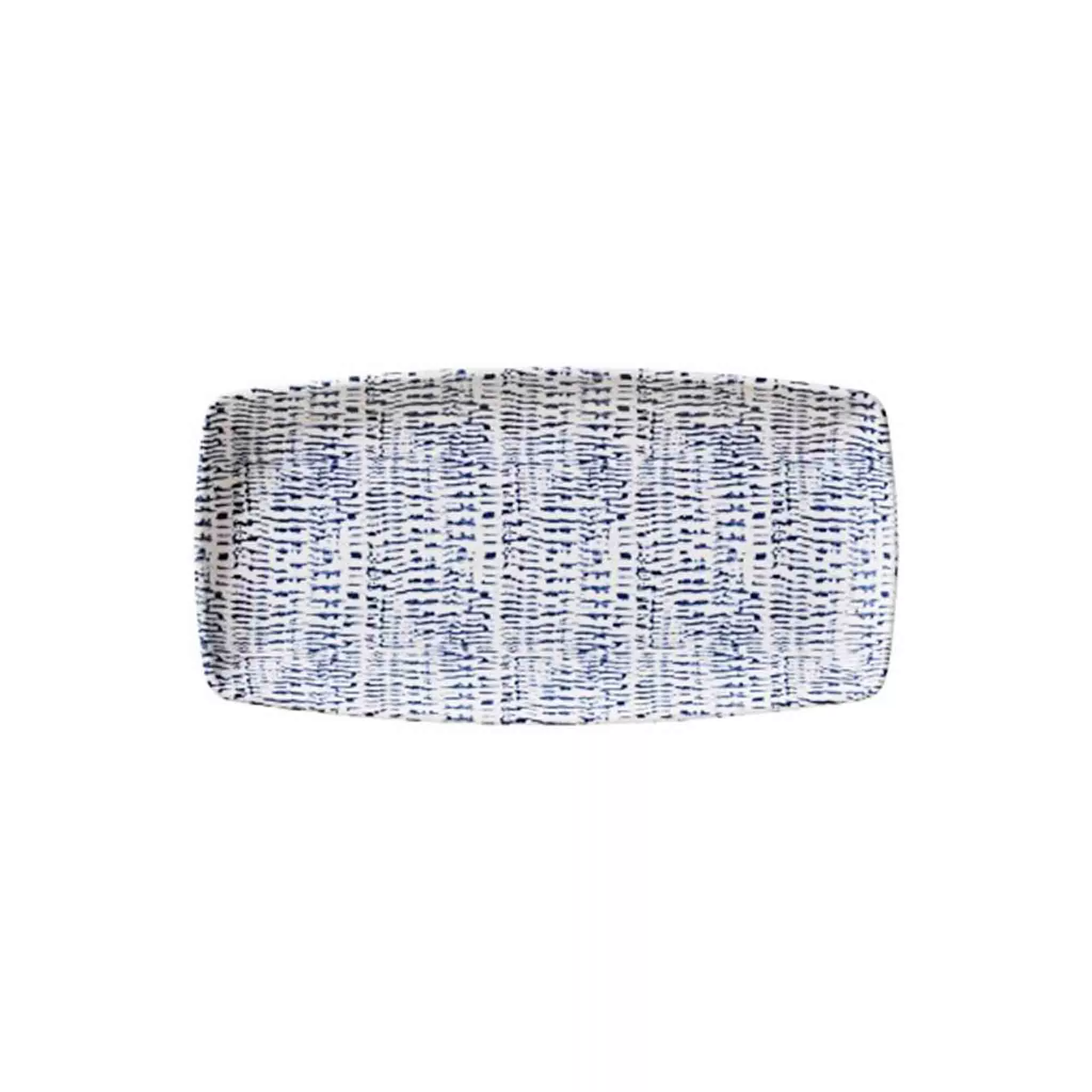 MERRITT DESIGNS TRIBAL BLUE APPETIZER TRAY