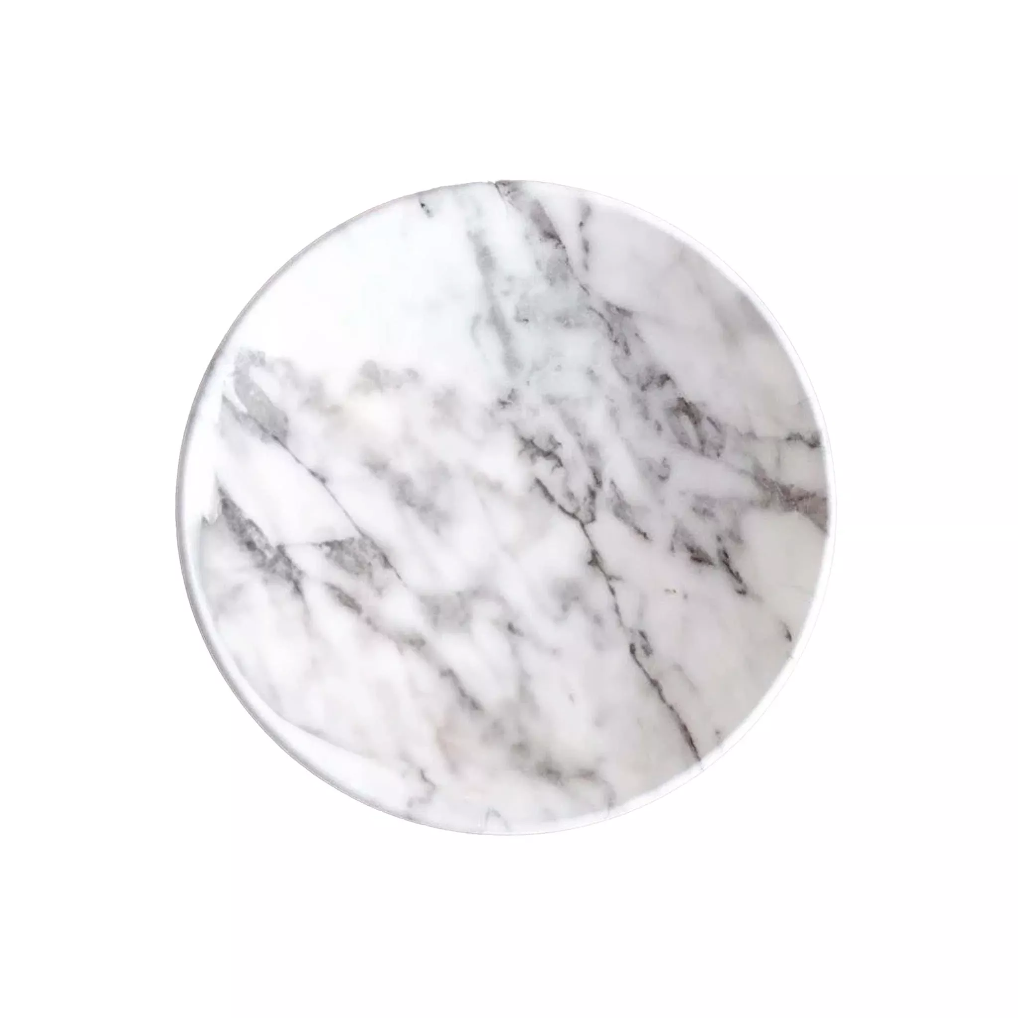 MERRITT DESIGNS WHITE MARBLE SALAD PLATE