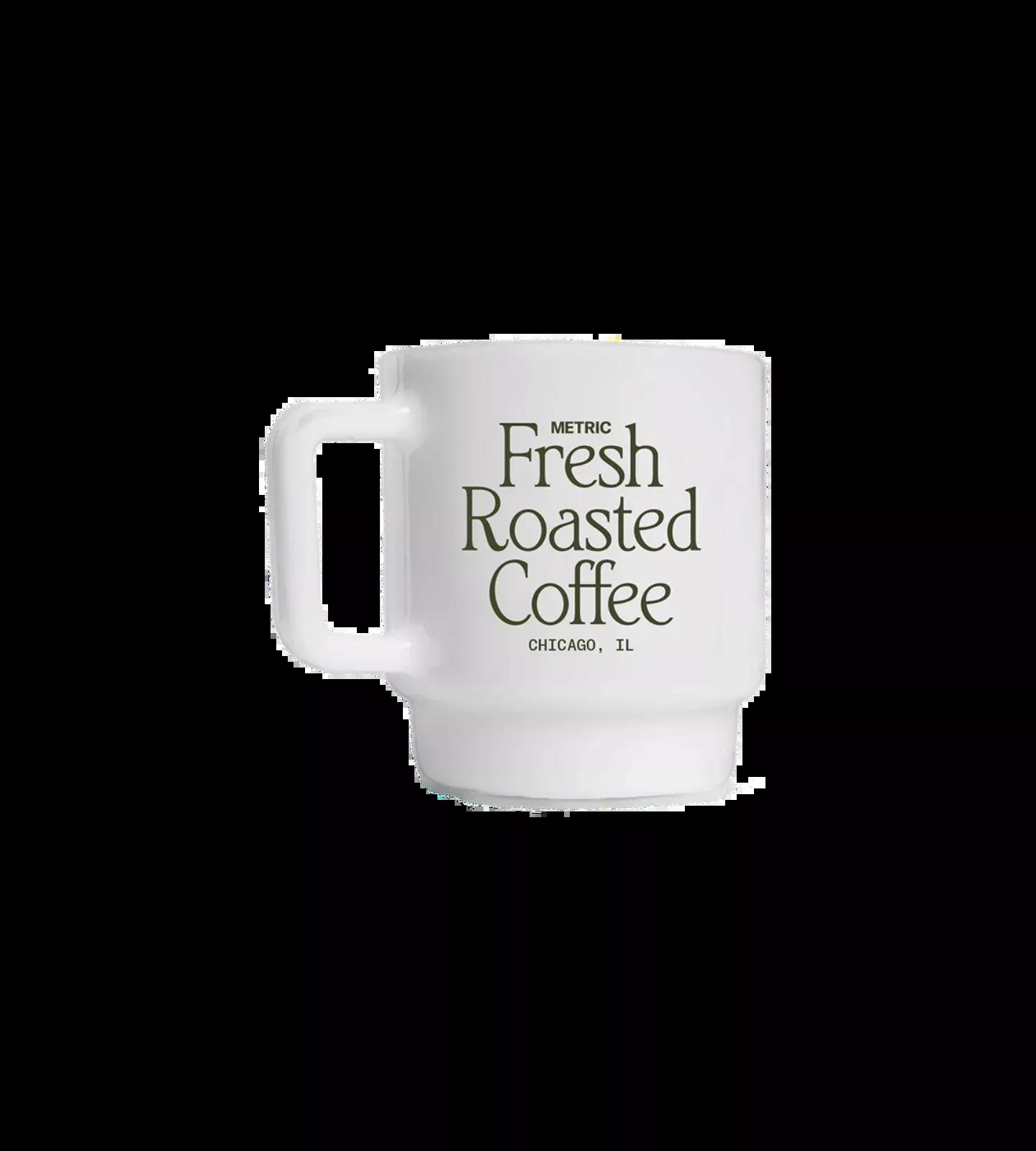 Metric 8oz Milk Glass Mug