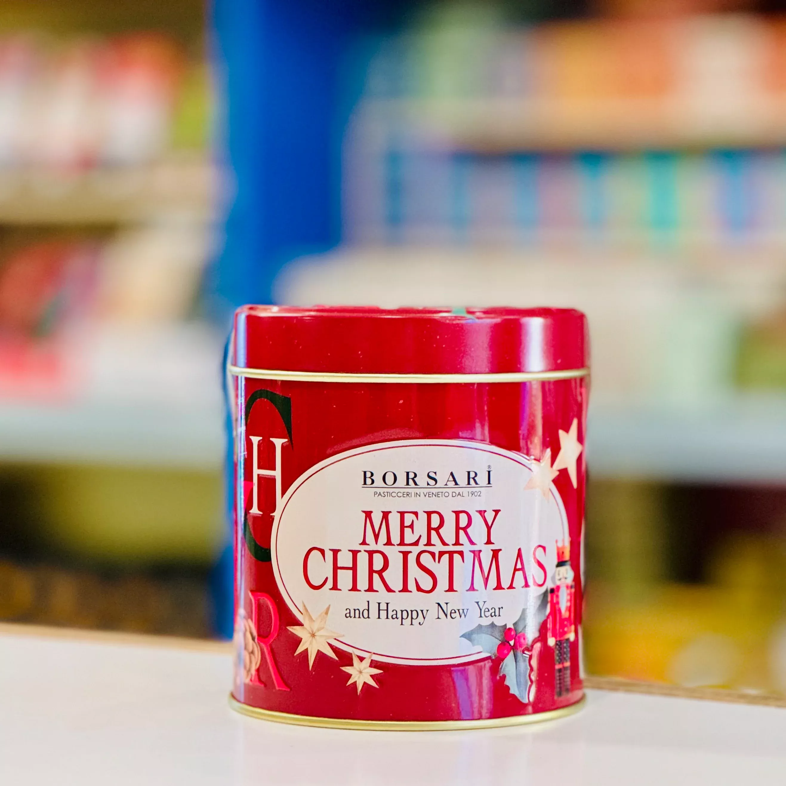 Mini Panettone in "Merry Christmas" Tin