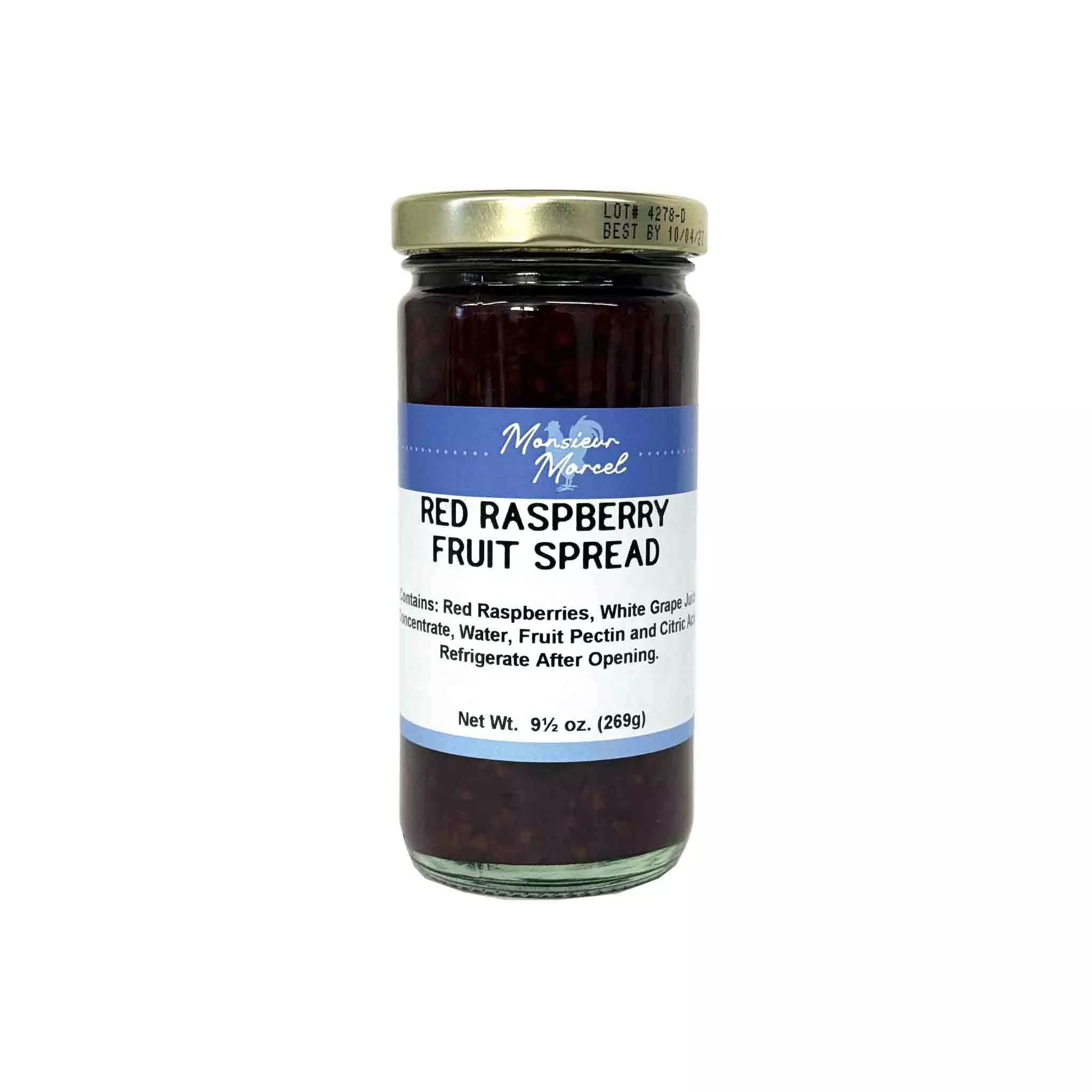 MONSIEUR MARCEL RED RASPBERRY FRUIT SPREAD 9.5oz