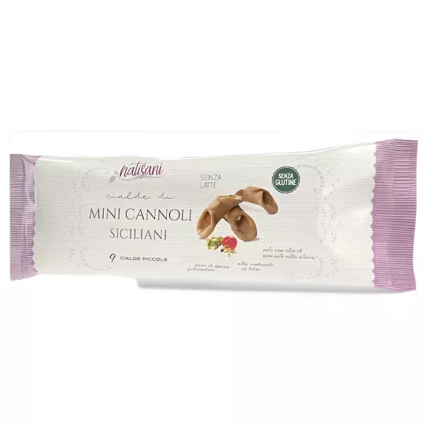 Natisani Gluten Free Sicilian Mini Cannoli Shells, 12 Shells, 4.33 oz | 120g