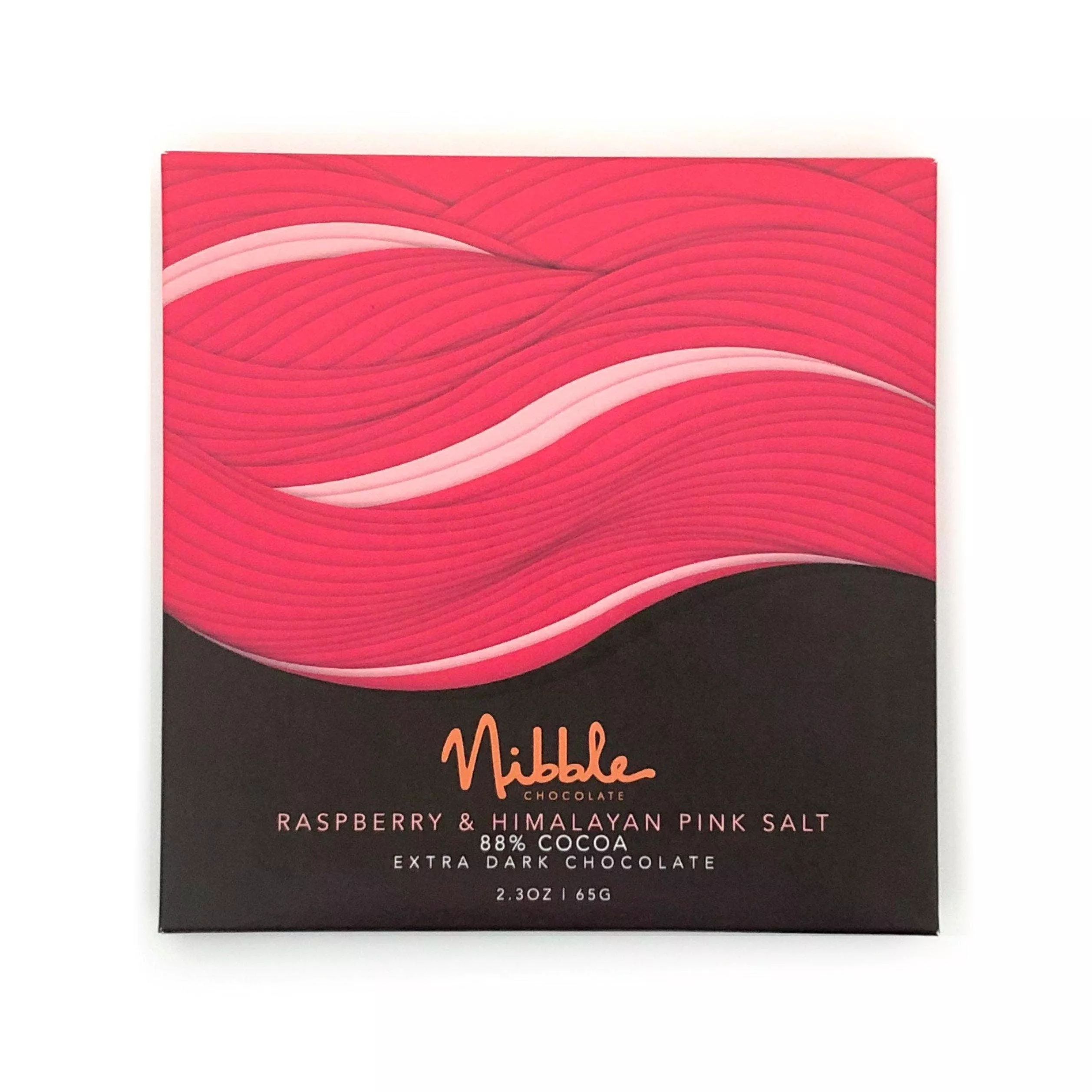 Nibble Chocolate - Inclusion Bar | 88% Cocoa Raspberry & Himalayan Pink Salt