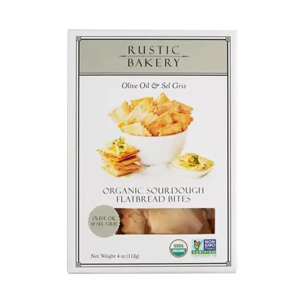 Olive Oil Sea Salt Sourdough Cracker Bites