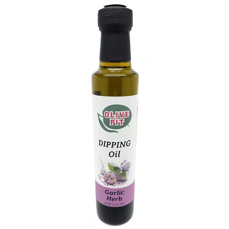 Olive Pit Garlic Herb Dipping Oil
