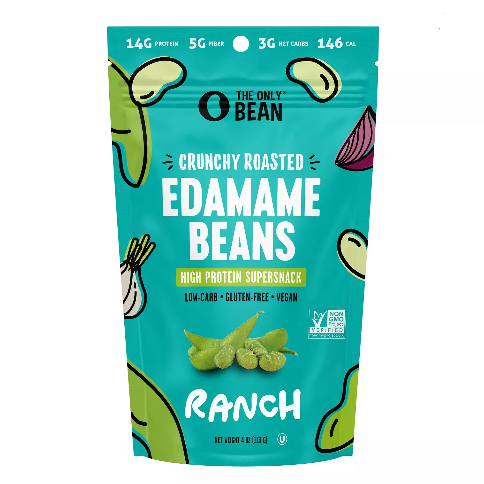 The Only Bean - Crunchy Roasted Edamame Ranch - 4oz