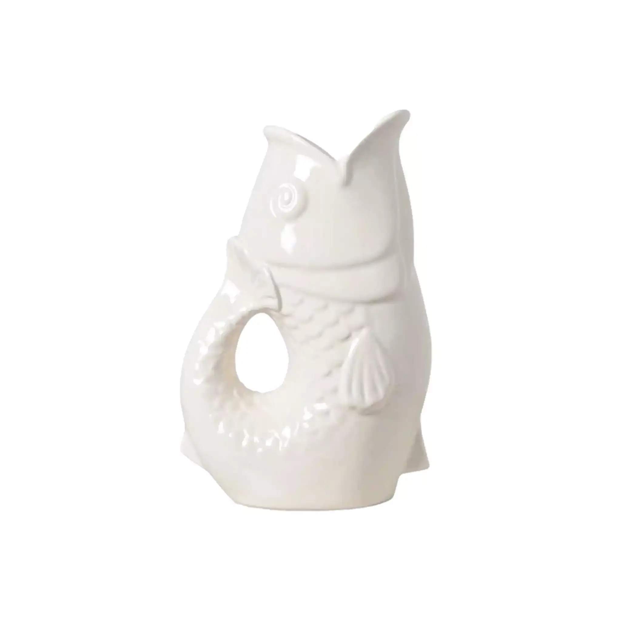 OPJET PARIS FISH SHAPED PITCHER - OFF-WHITE