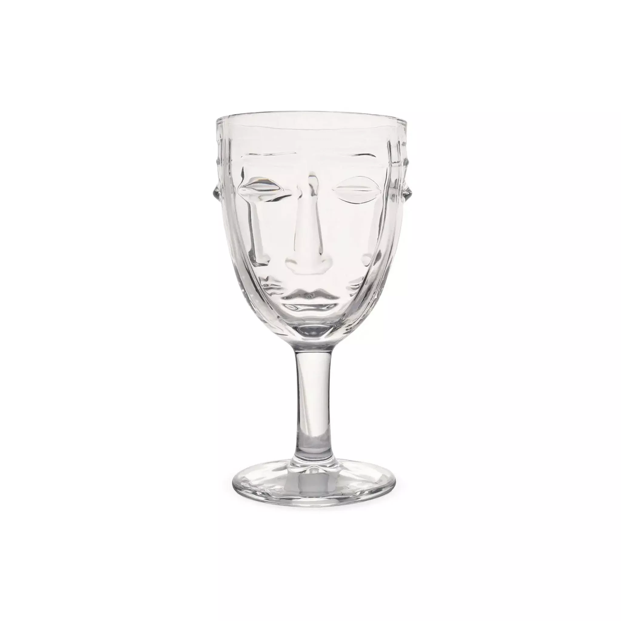 OPJET PARIS VISAGE GLASS GOBLET - CLEAR