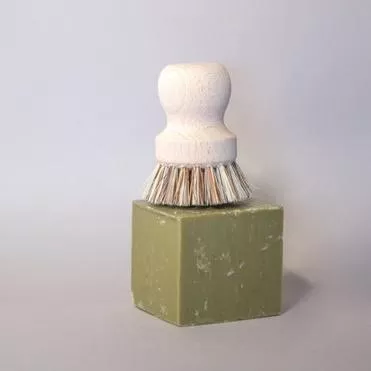 Organic Olive Oil Soap and Brush Set