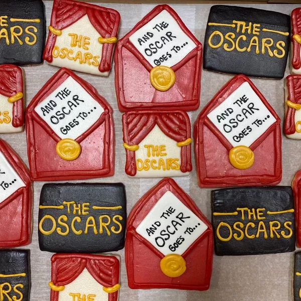 "Oscars Theme" Decorated Cookies (qty 6, 2 of each design)
