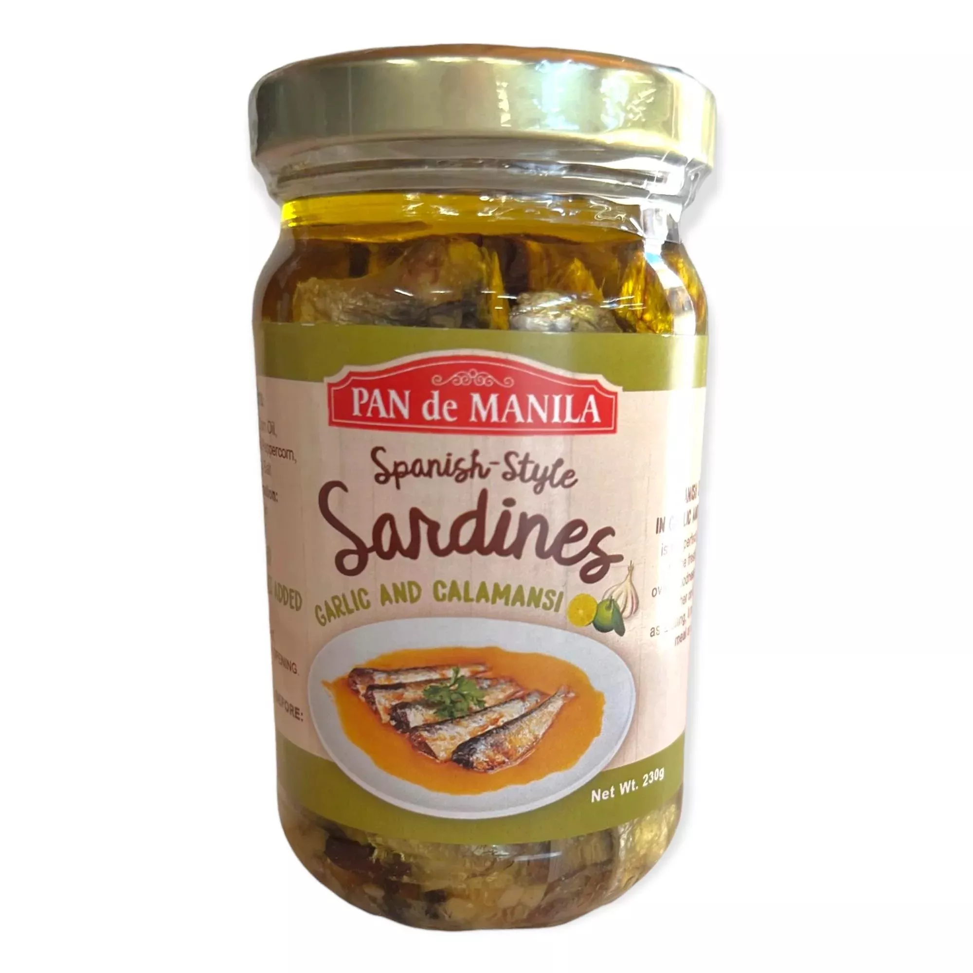Pan de Manila - Bottled Sardines Garlic & Calamansi - 230 G