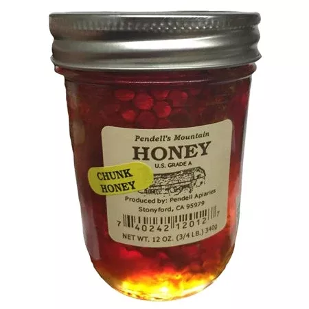 Pendell's Mountain Chunk Honey Comb - Jar