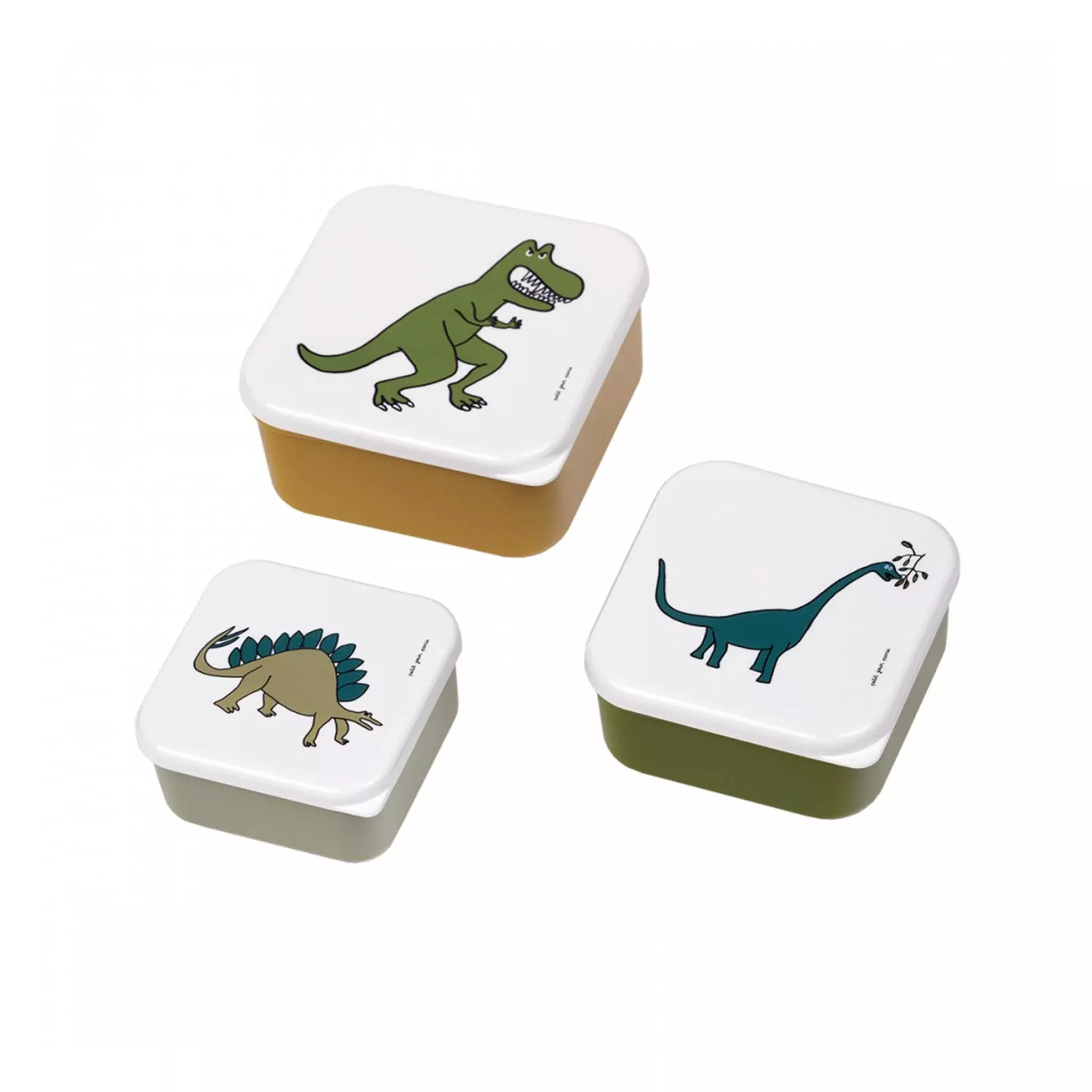 PETIT JOUR PARIS "LES DINOSAURES" LUNCH BOXES (SET OF 3)