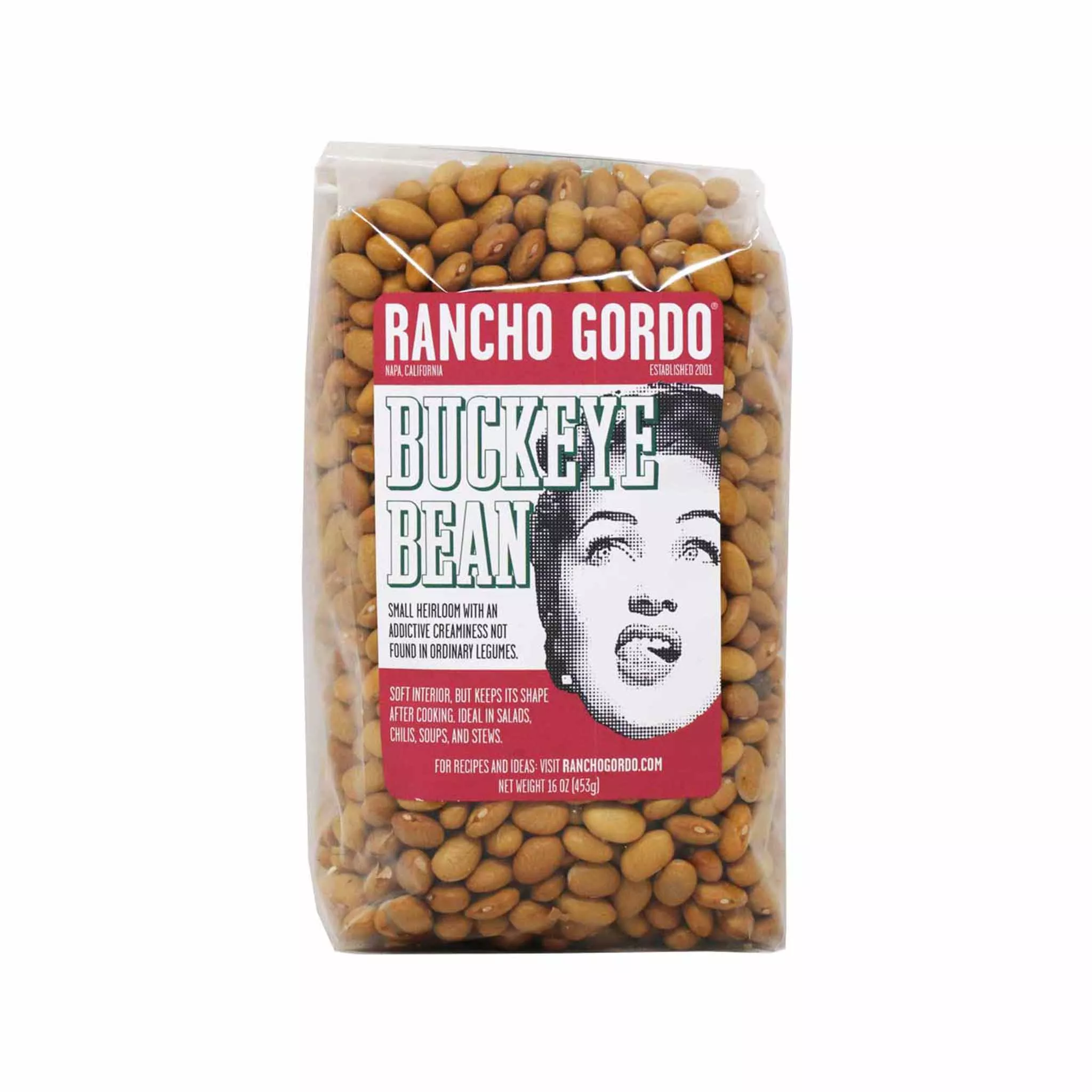 RANCHO GORDO BUCKEYE BEANS 16oz