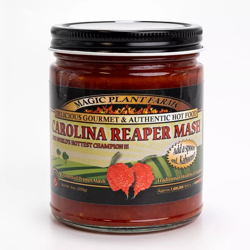 Red Carolina Reaper Mash 9oz Jar