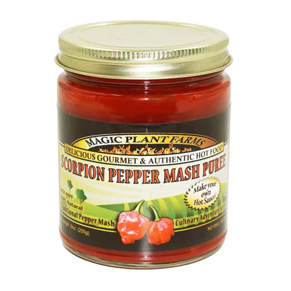 Red Trinidad Scorpion Mash 9oz Jar