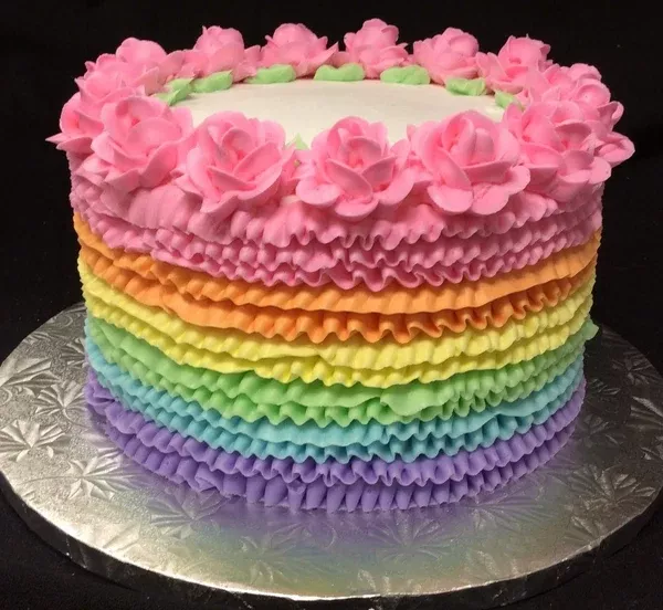 Roses & Ruffles Cake (3 Layer)