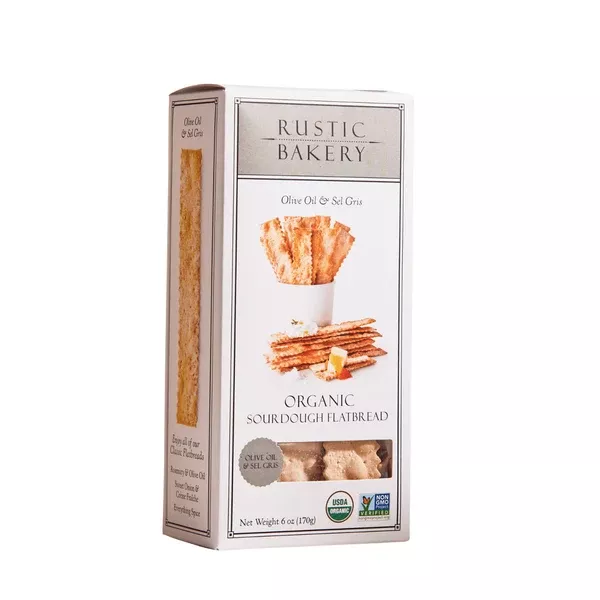 Rustic Bakery Olive Oil and Sel Gris Flatbread Crackers