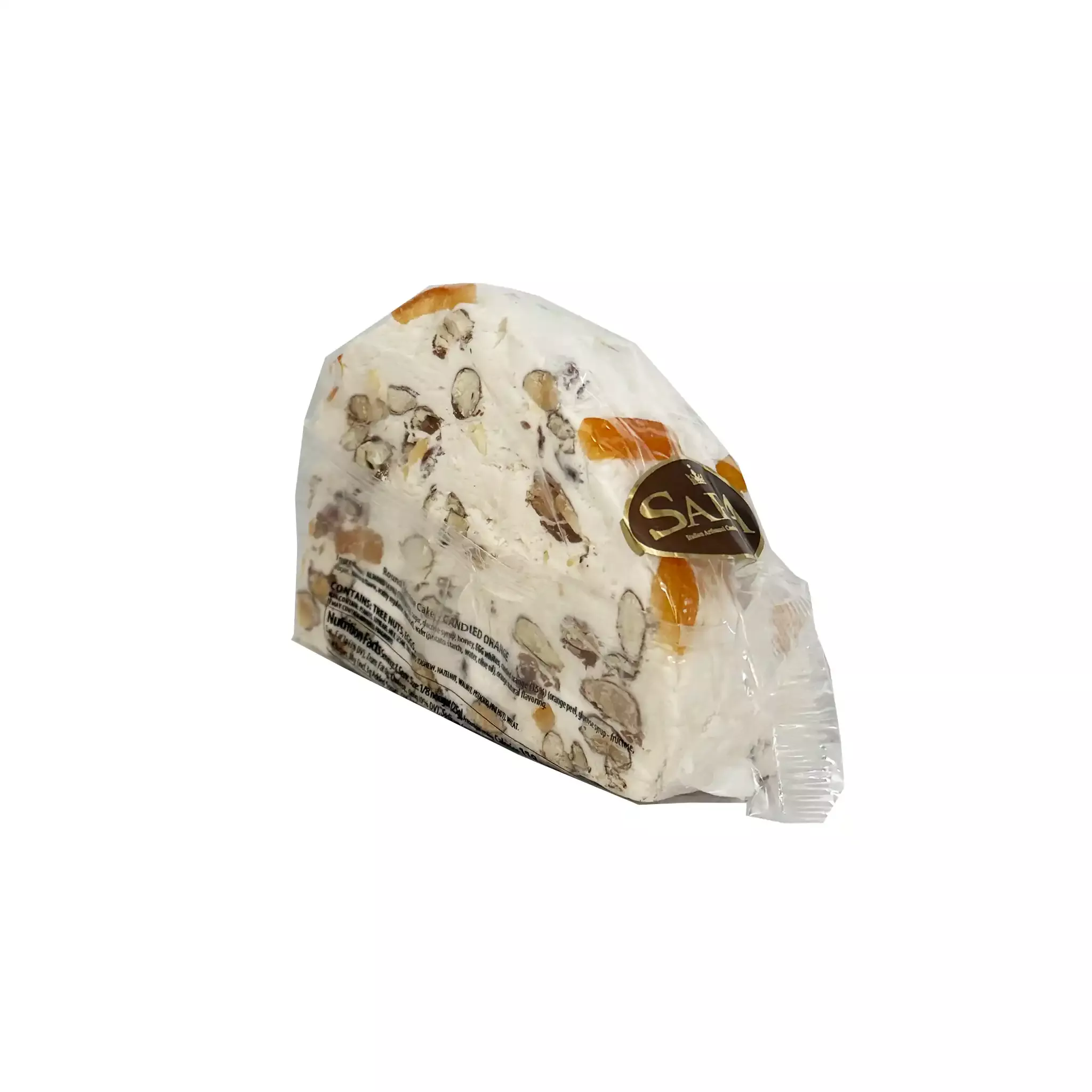 SARA CANDIED ORANGE TORRONE SLICE 200g