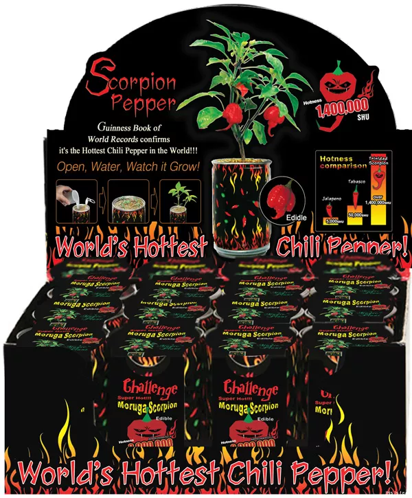 SPECIAL OFFER!!! Chili Pepper Growing Kit Sample Pack (12 pack display box)