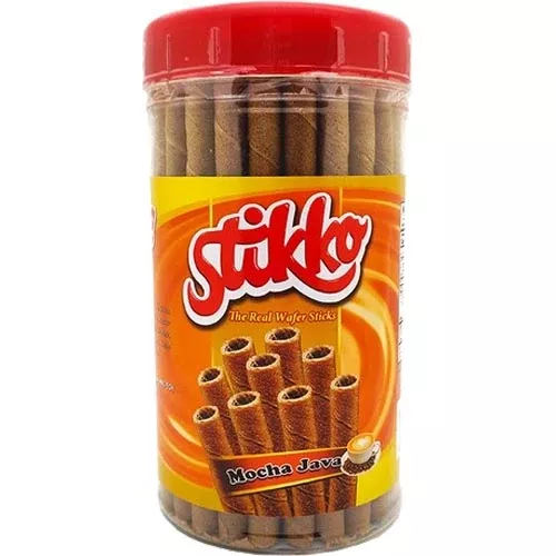 Stikko - Mocha Java - Wafer Stick in Jar - 14.1 OZ