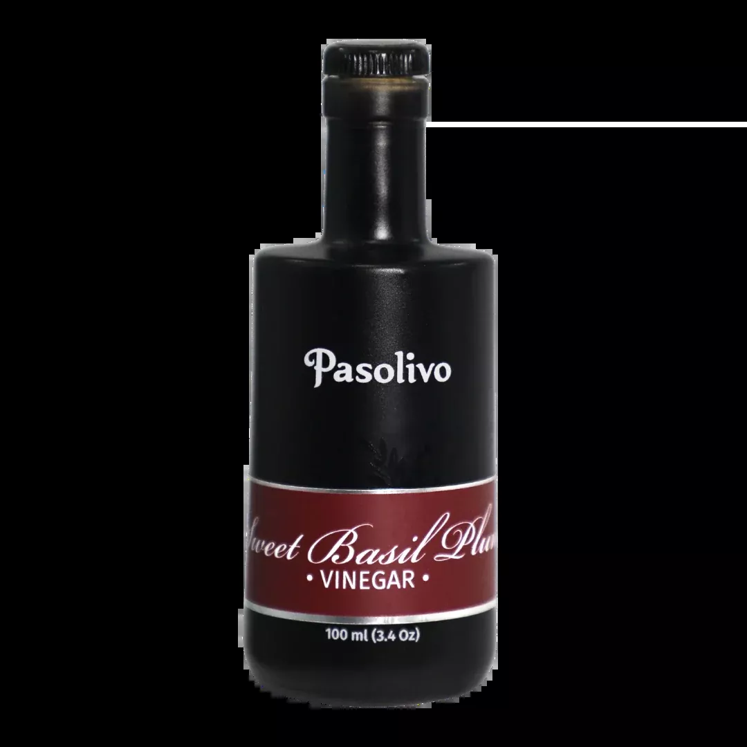 Sweet Basil Plum Balsamic Vinegar - 100 mL