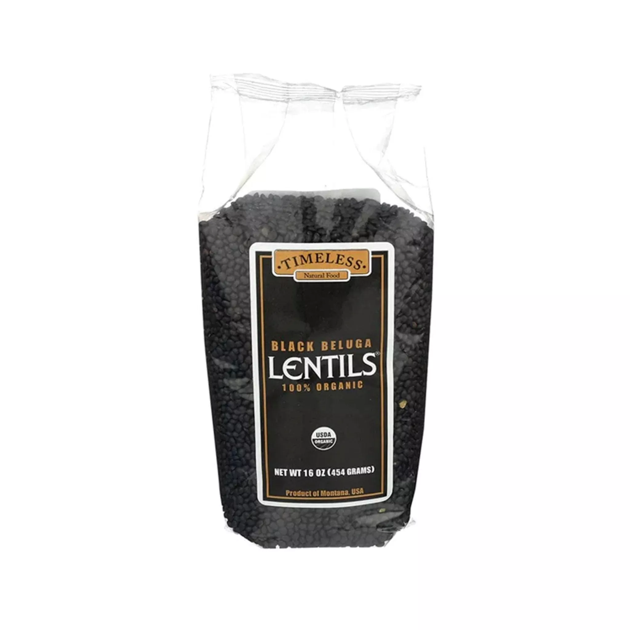TIMELESS BLACK BELUGA LENTILS 16oz