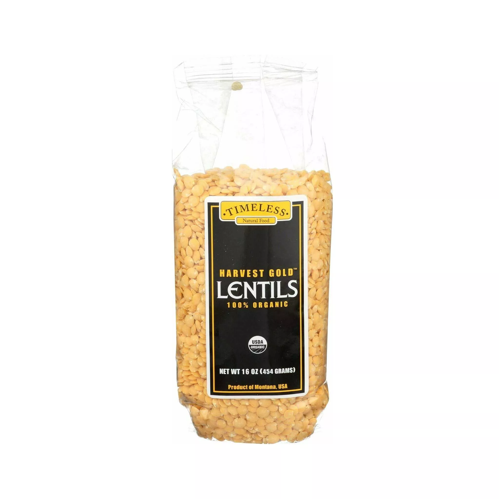 TIMELESS ORGANIC GOLD LENTILS 16oz