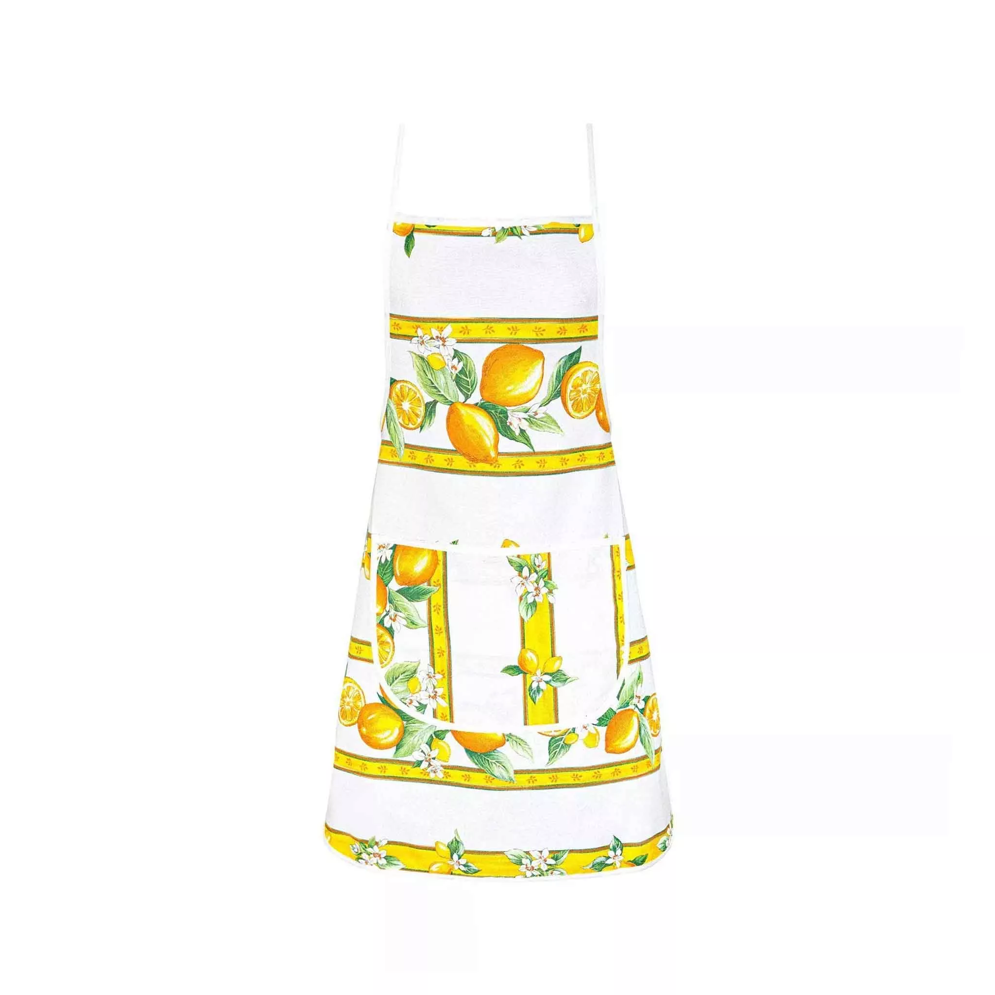 TISSUS TOSELLI CITRON APRON - WHITE