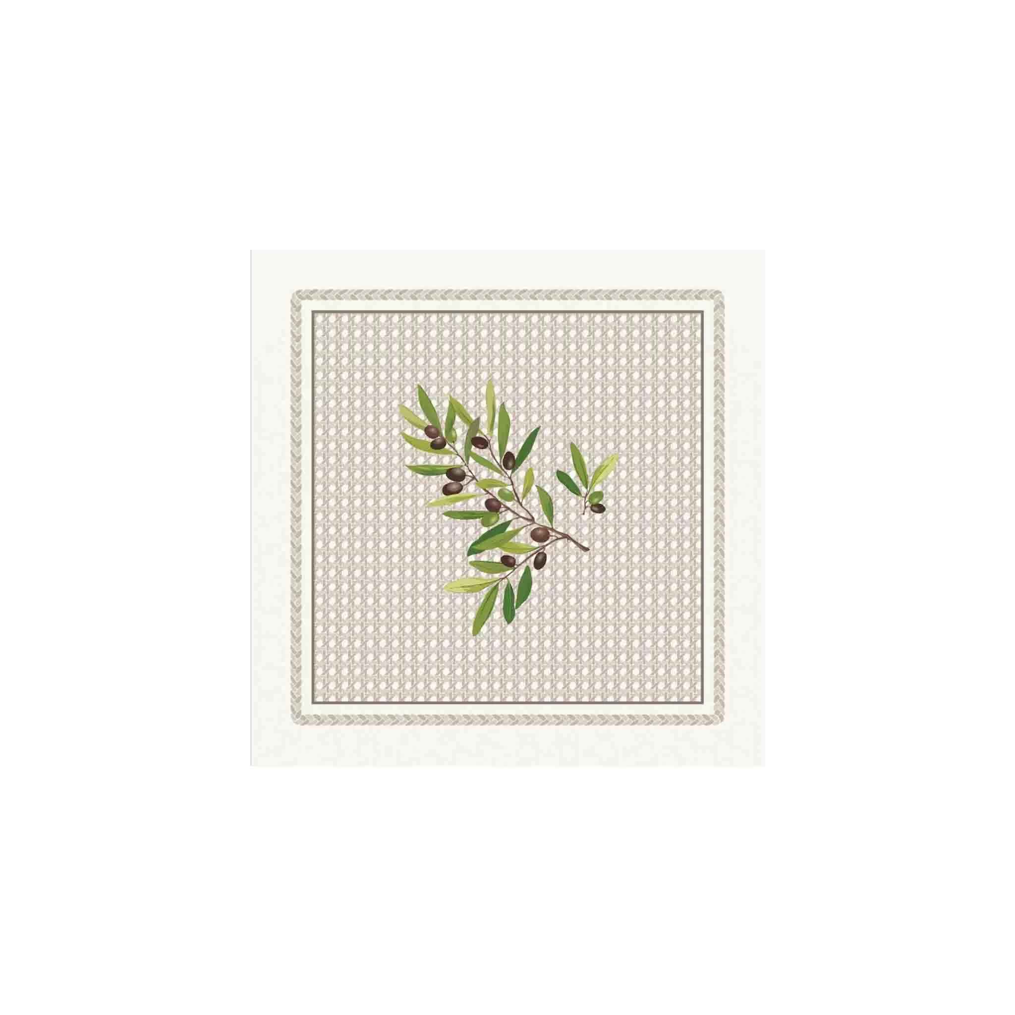 TISSUS TOSELLI NYONS NAPKIN 6 SET - ECRU